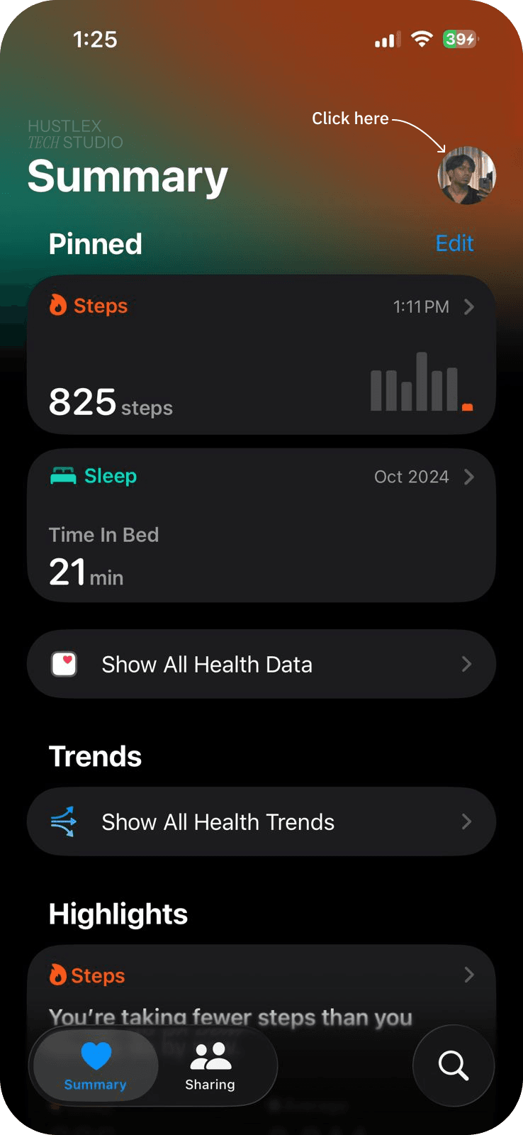 Apple Health Profile