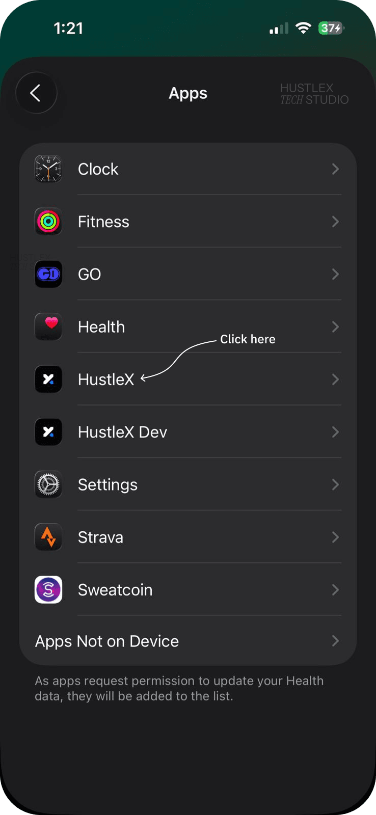 Apple Health HustleX