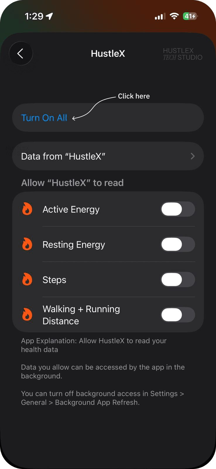 Apple Health Turn On All